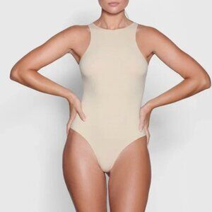 SKIMS HIGH NECK BODYSUIT Mica